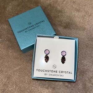 Swarovski "Touchstone Crystal" Shapely Earrings